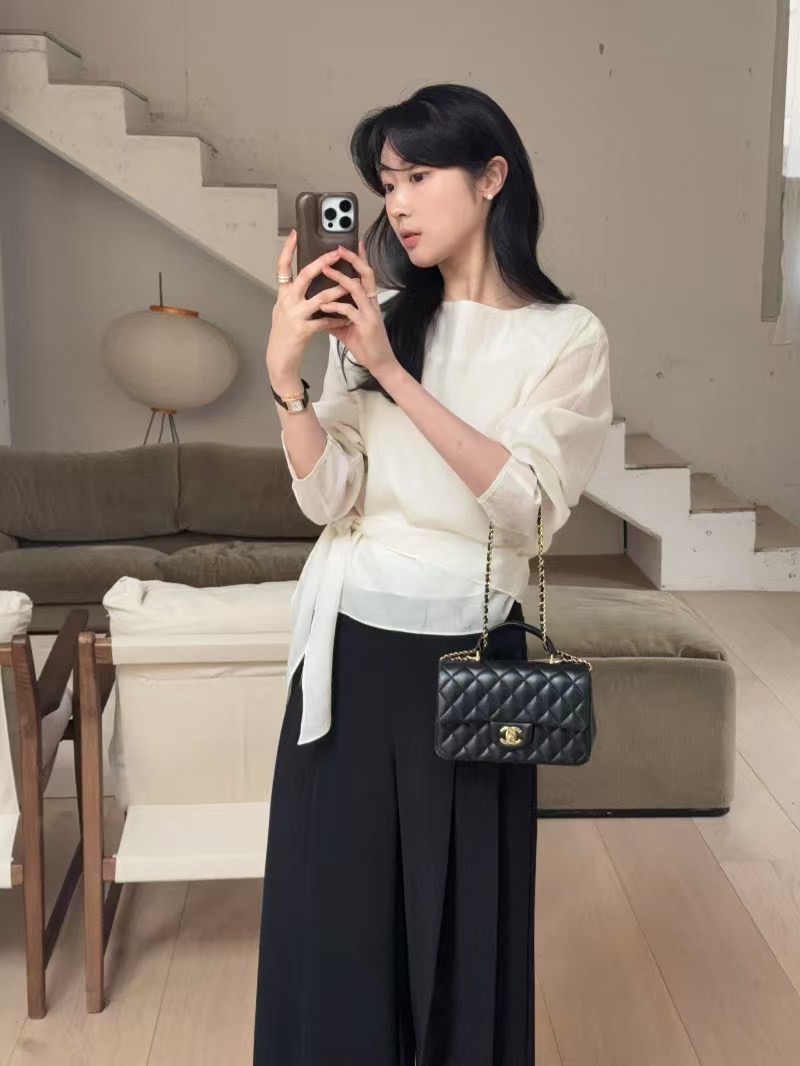RUBLE韓國直郵㊣女裝新品熱賣推薦時尚休閑人氣25春夏襯衫蕾絲衫RICHMOND襯衫/蕾絲衫