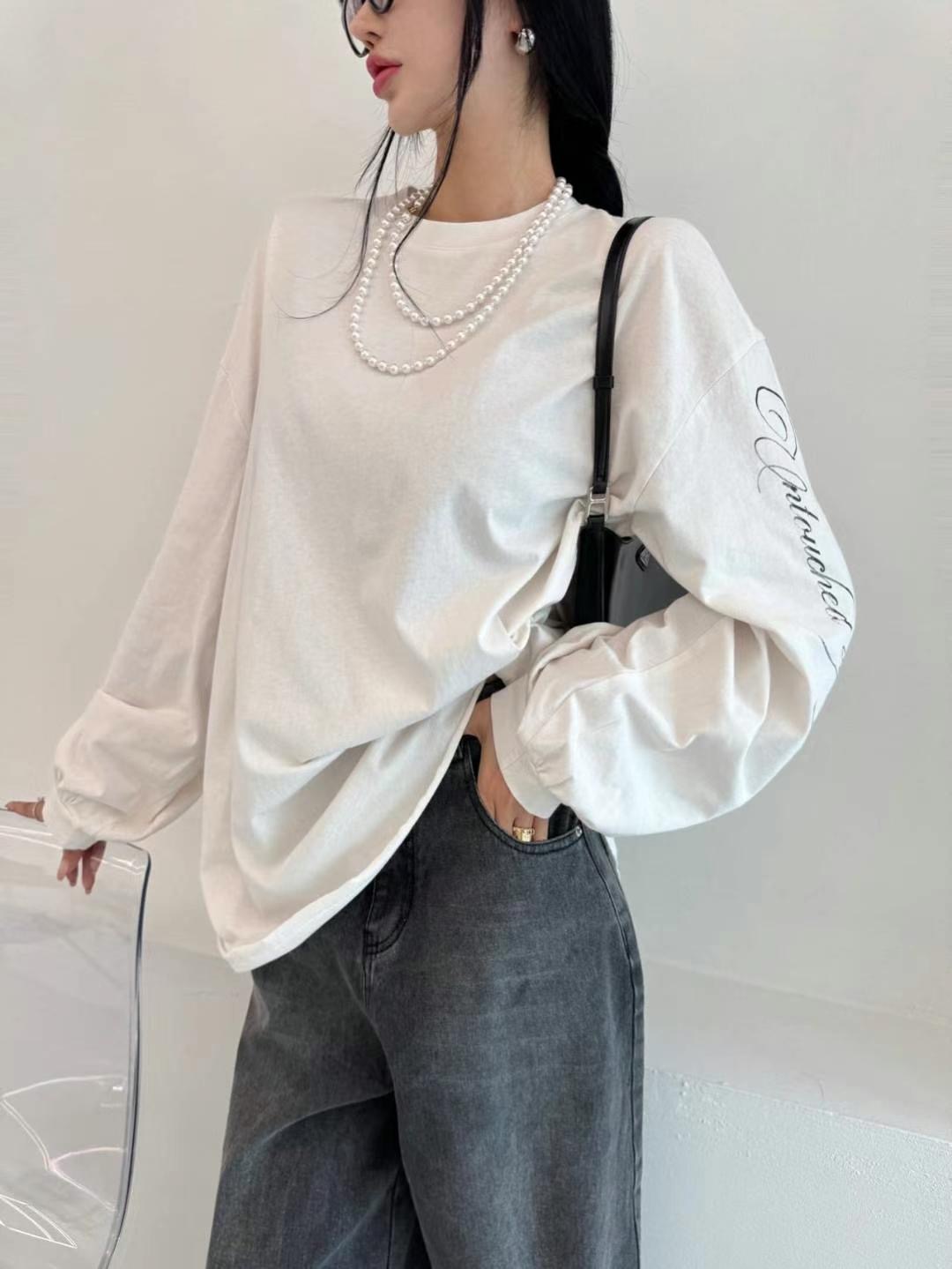 COZCAT-코즈켓-T韓國直郵㊣女裝新品熱賣休閑推薦長袖T恤COZCAT長袖T恤