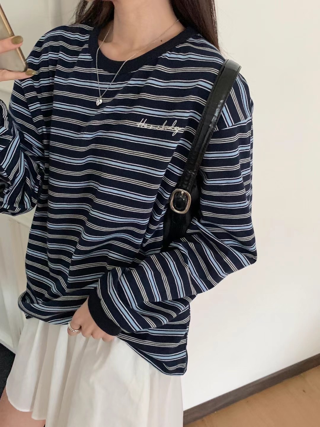 WANDERLUST韓國㊣直郵東大門代購女裝新品人氣時尚推薦長袖T恤WANDERLUST長袖T恤圖色3
