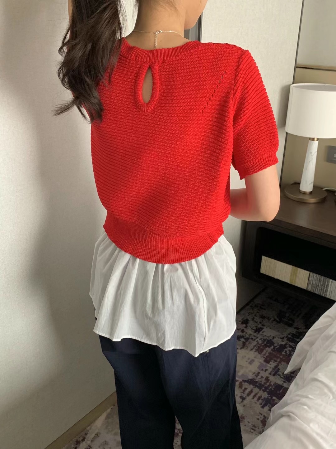 WANDERLUST韓國直郵㊣東大門實拍女裝新款推薦休閑時尚針織衫WANDERLUST針織衫