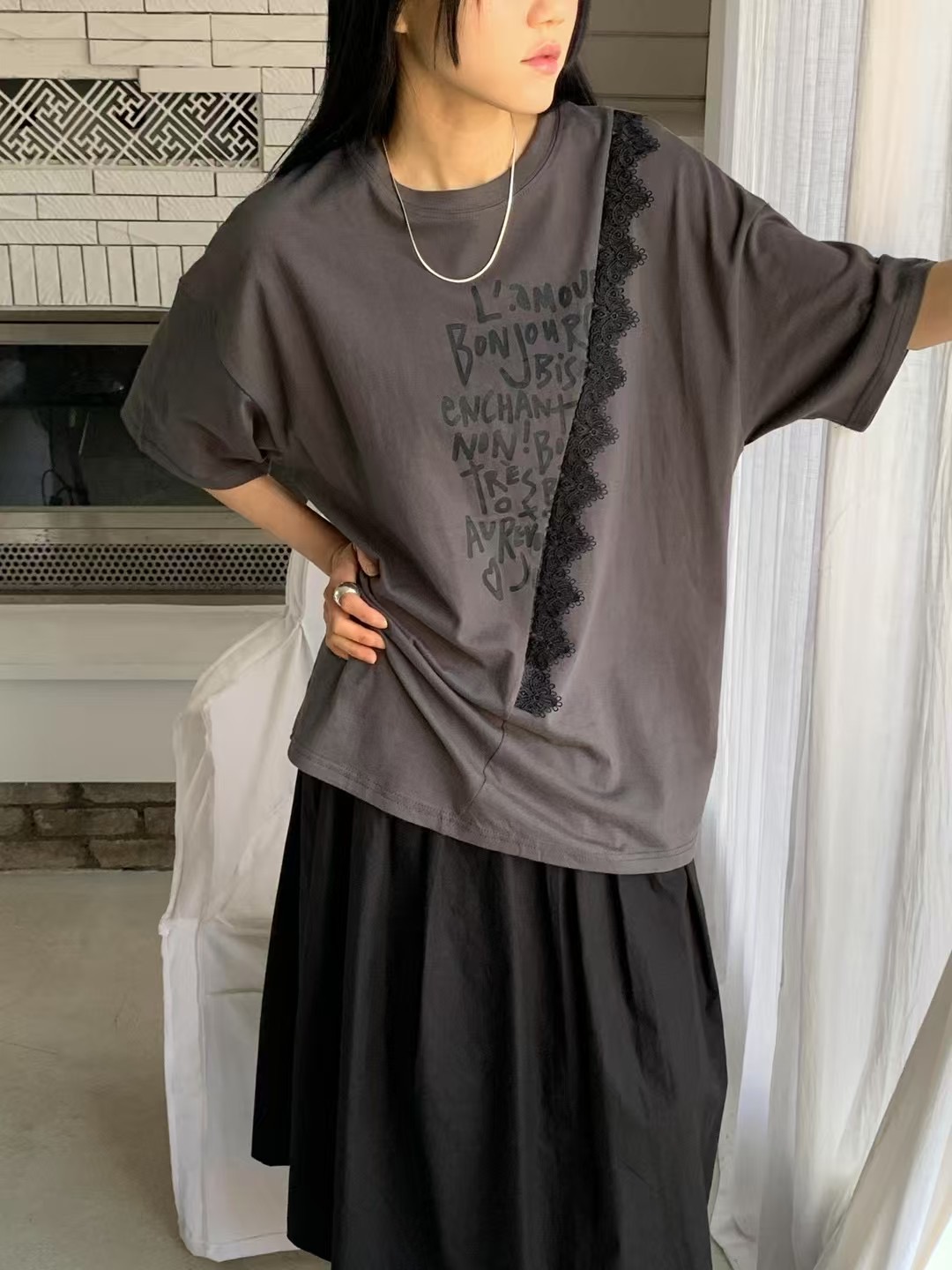 PEETS韓國直郵㊣東大門實拍女裝新款推薦熱賣25春夏人氣T恤PEETST恤