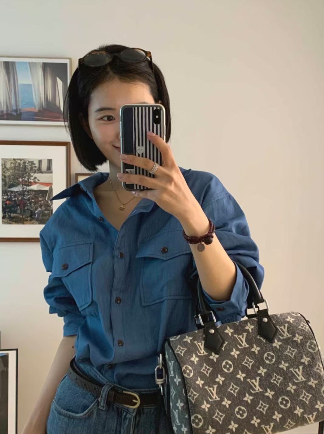 RUBLE直郵韓國代購㊣女裝新品推薦休閑25春夏熱賣襯衫蕾絲衫RICHMOND襯衫/蕾絲衫