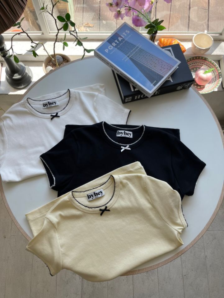 HEY/TO SEWING韓國直郵㊣東大門實拍女裝新品休閑25春夏T恤BY HEY/TO SEWINGT恤