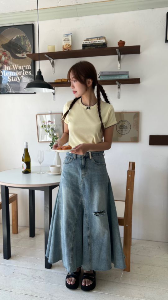 HEY/TO SEWING韓國直郵㊣東大門實拍女裝新品休閑25春夏T恤BY HEY/TO SEWINGT恤