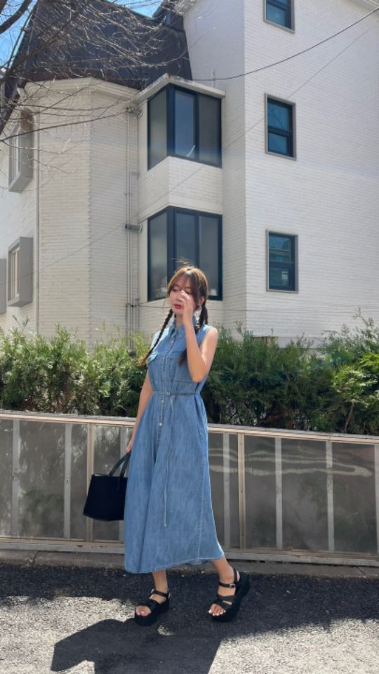 HEY/TO SEWING直郵韓國代購㊣女裝新款25春夏休閑熱賣連衣裙BY HEY/TO SEWING連衣裙