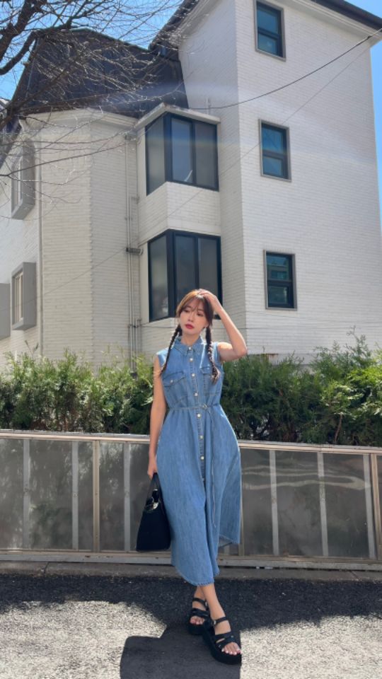 HEY/TO SEWING直郵韓國代購㊣女裝新款25春夏休閑熱賣連衣裙BY HEY/TO SEWING連衣裙