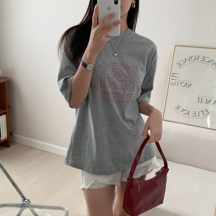 HELLO JINI韓國直郵㊣東大門實拍女裝新款熱賣休閑推薦T恤HELLO JINIT恤