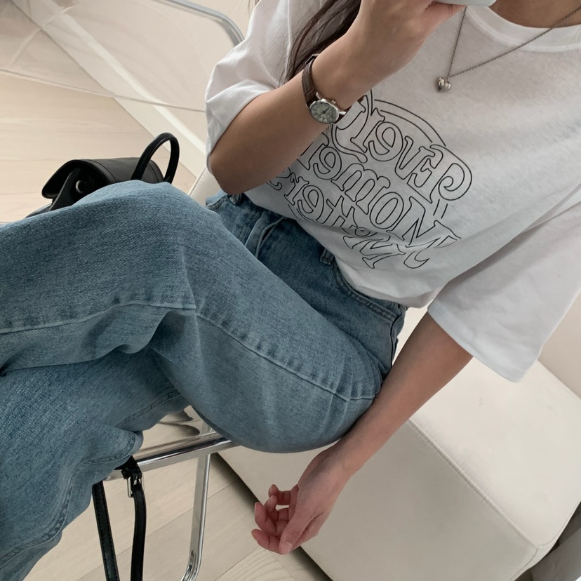 HELLO JINI韓國直郵㊣東大門實拍女裝新款熱賣休閑推薦T恤HELLO JINIT恤