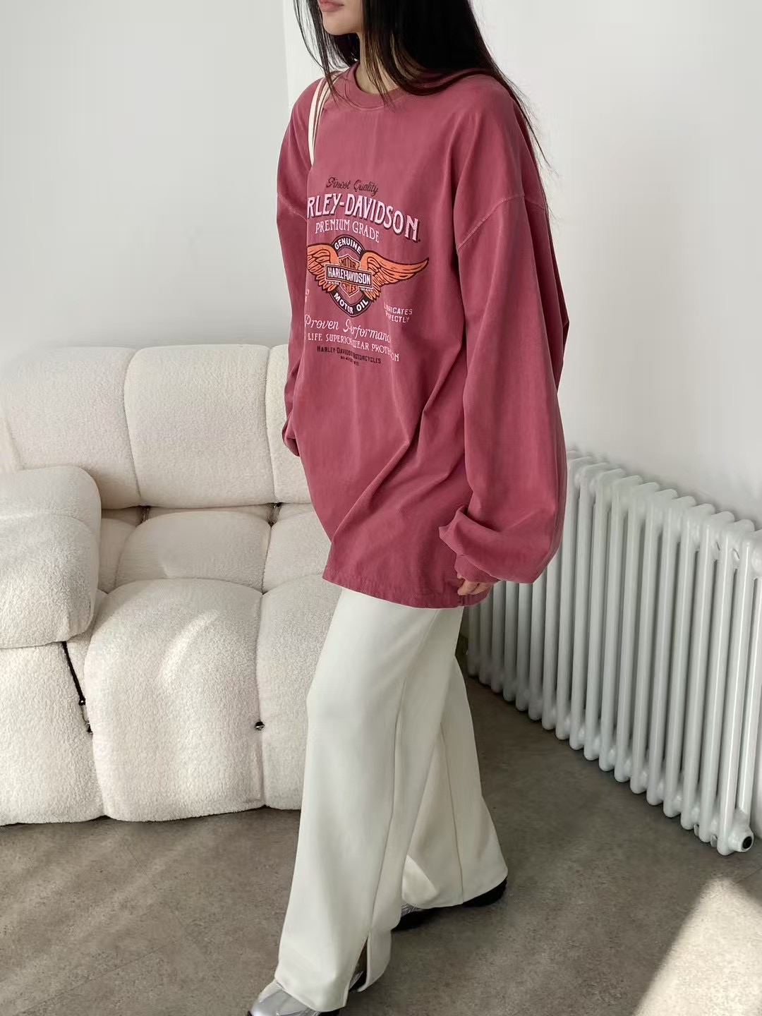 UNPLAN韓國直郵㊣東大門實拍女裝新款25春夏時尚熱賣長袖T恤UNPLAN長袖T恤
