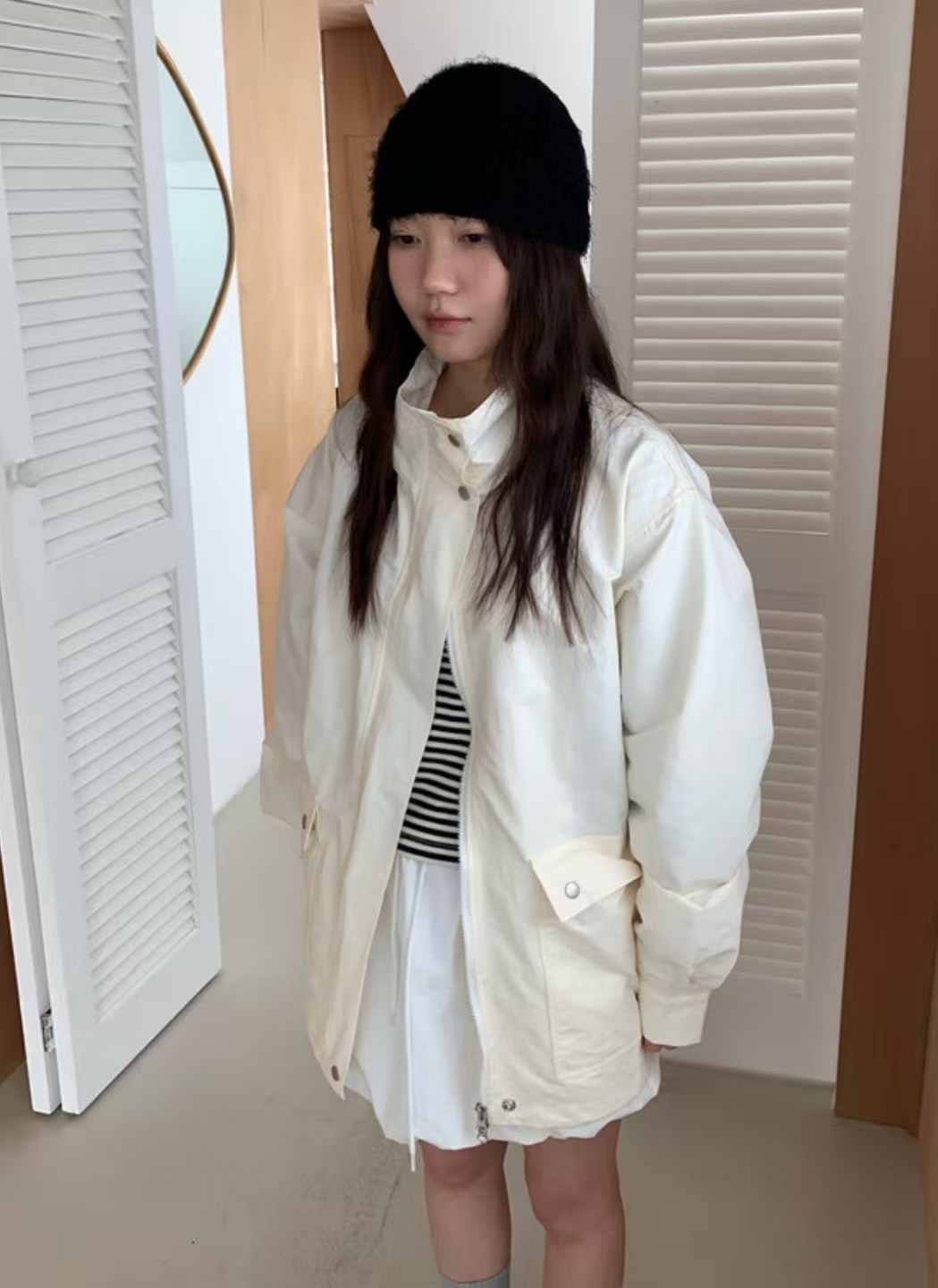 UNPLAN韓國直郵㊣女裝新品25春夏時尚熱賣推薦人氣休閑夾克UNPLAN夾克圖色2