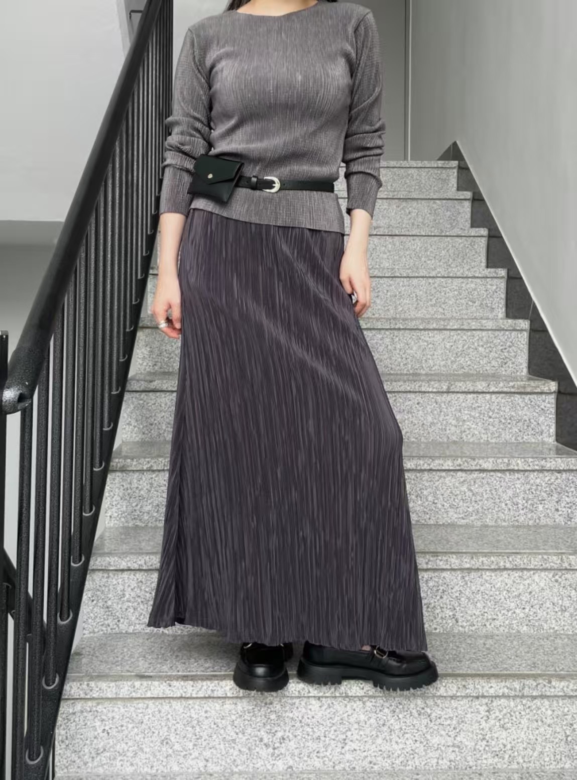 UNPLAN韓國直郵㊣女裝新款人氣休閑25春夏時尚推薦熱賣長裙UNPLAN長裙