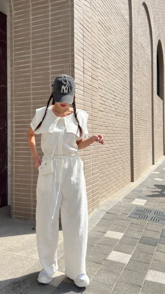 HEY/TO SEWING韓國直郵㊣東大門實拍女裝新品人氣連體褲口袋BY HEY/TO SEWING連體褲