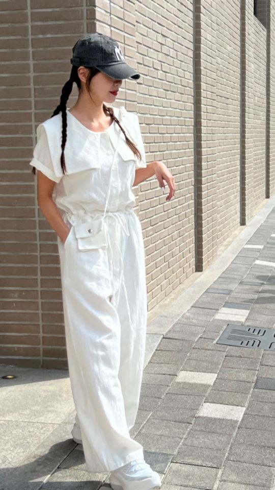 HEY/TO SEWING韓國直郵㊣東大門實拍女裝新品人氣連體褲口袋BY HEY/TO SEWING連體褲