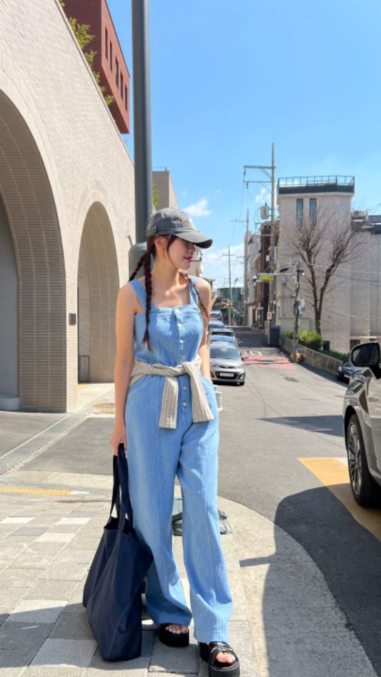 HEY/TO SEWING韓國㊣直郵東大門代購女裝新品推薦休閑連體褲BY HEY/TO SEWING連體褲