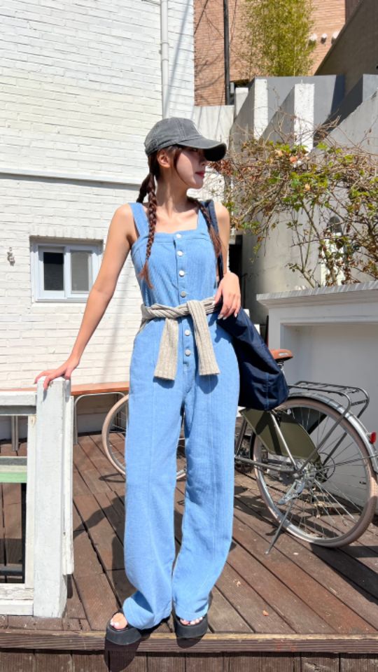 HEY/TO SEWING韓國㊣直郵東大門代購女裝新品推薦休閑連體褲BY HEY/TO SEWING連體褲