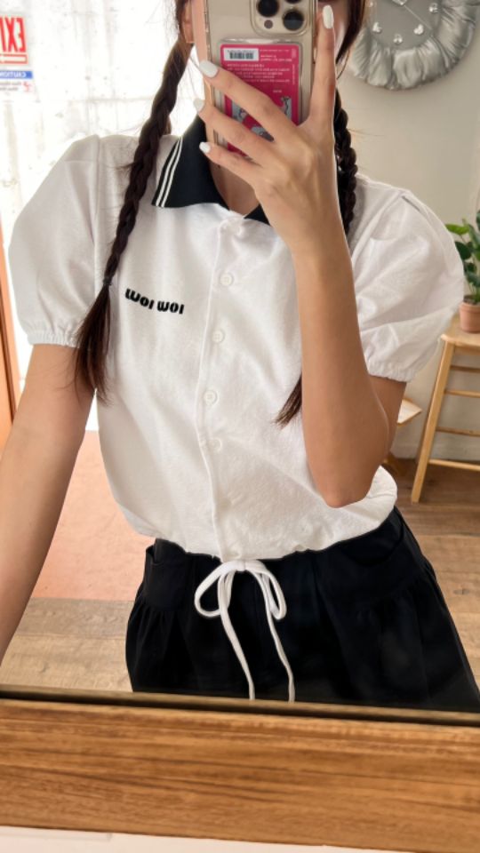 HEY/TO SEWING韓國直郵㊣女裝新品推薦休閑25春夏熱賣T恤BY HEY/TO SEWINGT恤