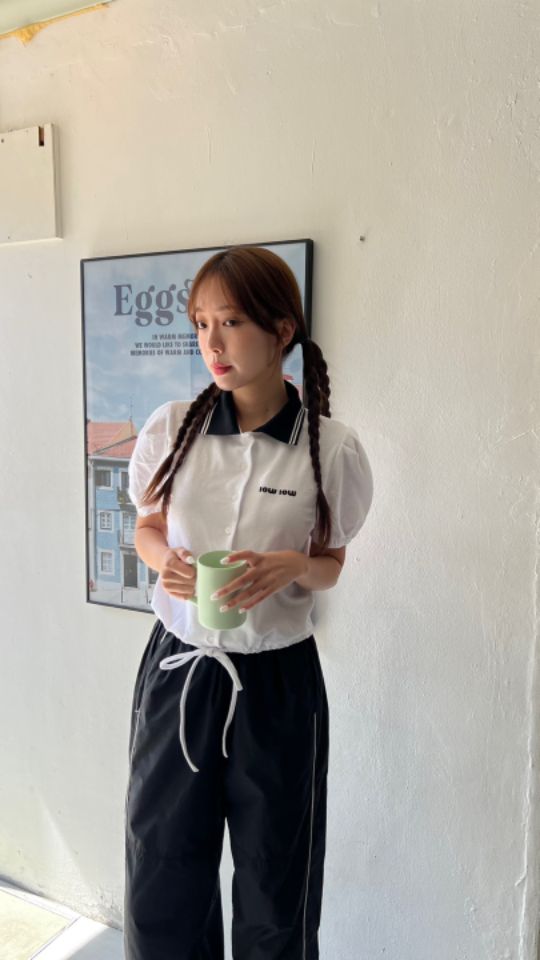 HEY/TO SEWING韓國直郵㊣女裝新品推薦休閑25春夏熱賣T恤BY HEY/TO SEWINGT恤