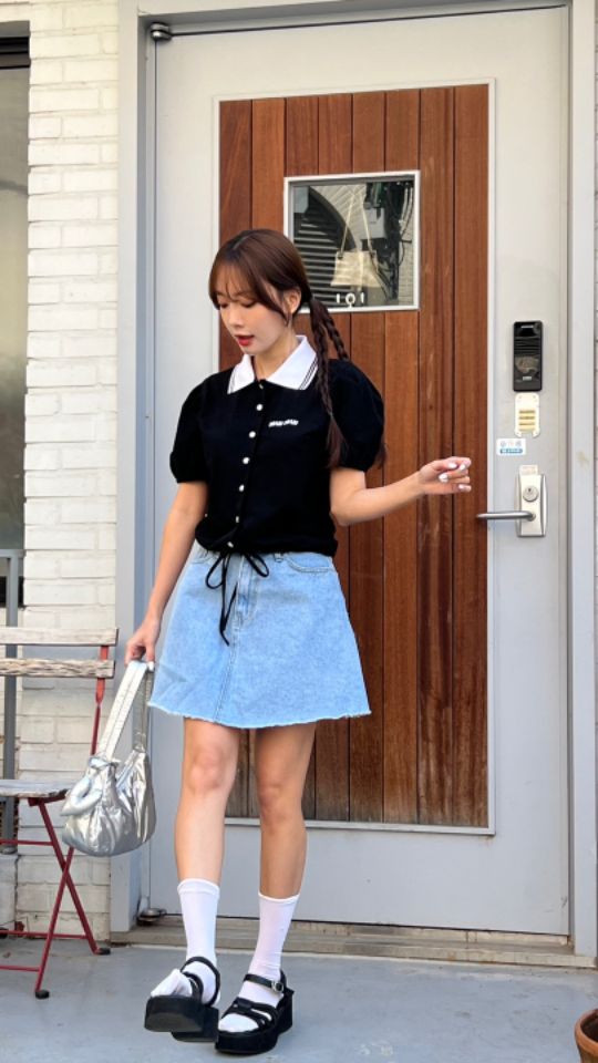 HEY/TO SEWING韓國直郵㊣女裝新品推薦休閑25春夏熱賣T恤BY HEY/TO SEWINGT恤