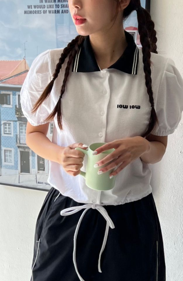 HEY/TO SEWING韓國直郵㊣女裝新品推薦休閑25春夏熱賣T恤BY HEY/TO SEWINGT恤
