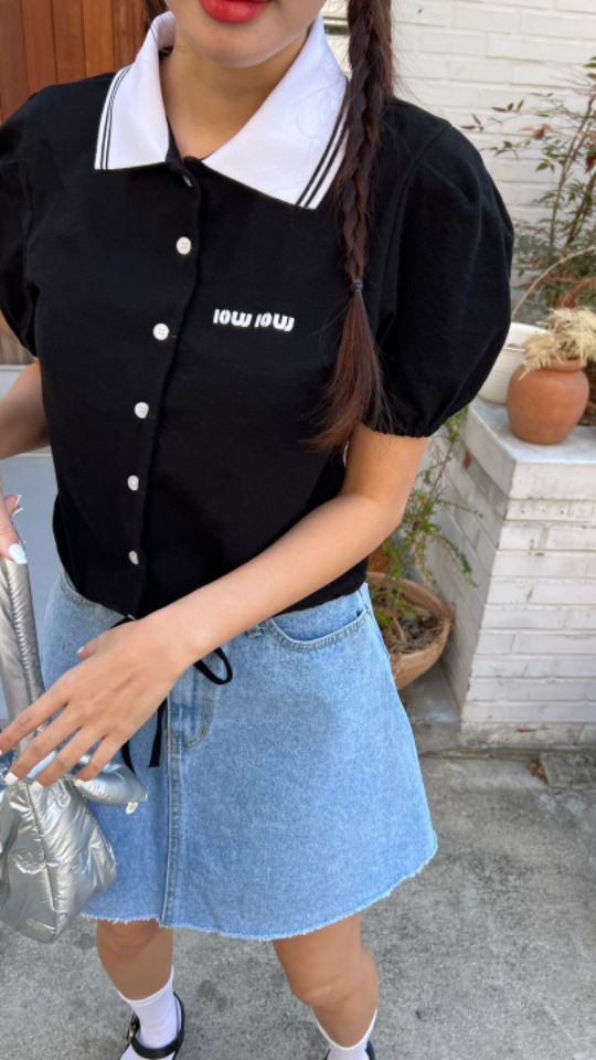 HEY/TO SEWING韓國直郵㊣女裝新品推薦休閑25春夏熱賣T恤BY HEY/TO SEWINGT恤