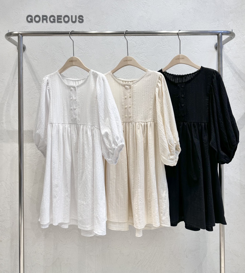 GORGEOUS直郵韓國代購㊣女裝新品熱賣人氣25春夏休閑連衣裙GORGEOUS連衣裙