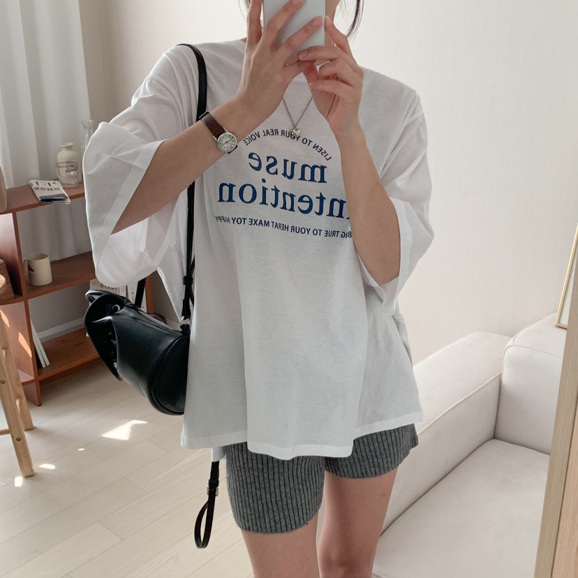 HELLO JINI直郵韓國代購㊣女裝新品25春夏熱賣時尚推薦T恤HELLO JINIT恤