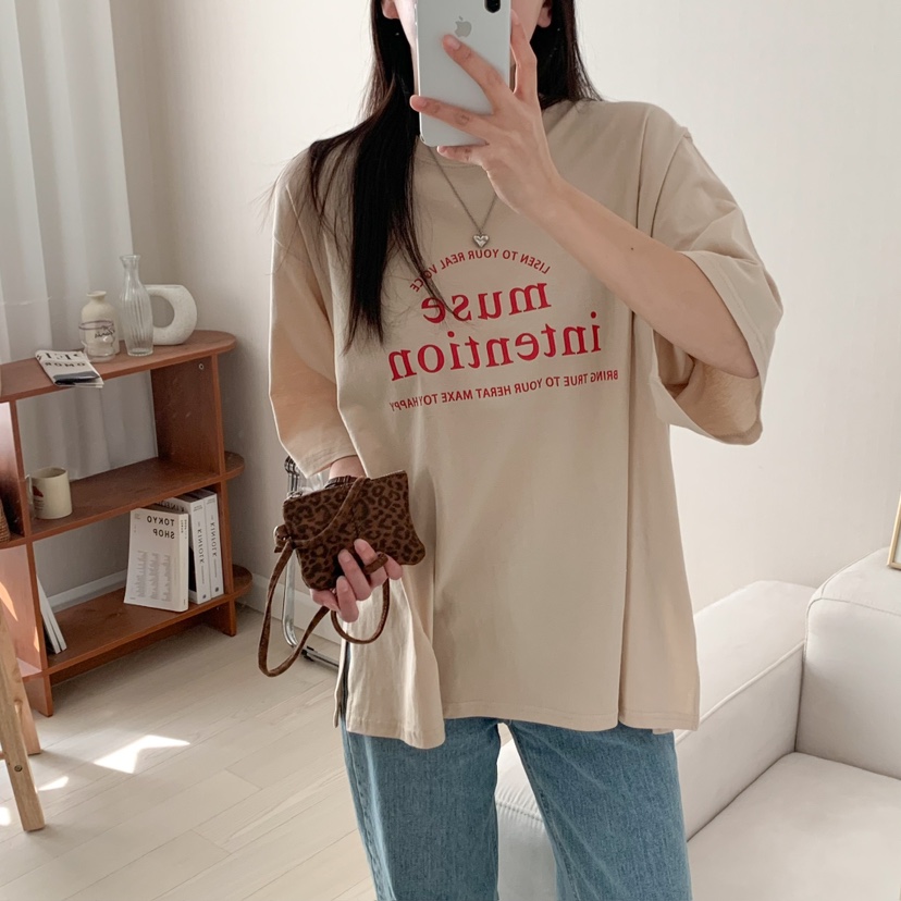 HELLO JINI直郵韓國代購㊣女裝新品25春夏熱賣時尚推薦T恤HELLO JINIT恤