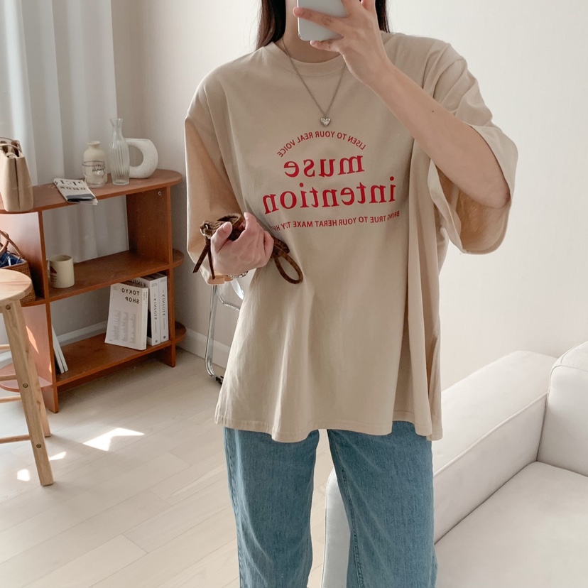 HELLO JINI直郵韓國代購㊣女裝新品25春夏熱賣時尚推薦T恤HELLO JINIT恤
