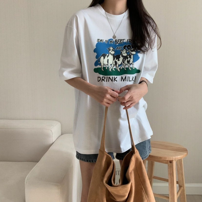 FROMJINI韓國直郵㊣東大門實拍女裝新款熱賣25春夏人氣時尚T恤FROMJINIT恤
