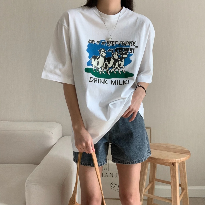 FROMJINI韓國直郵㊣東大門實拍女裝新款熱賣25春夏人氣時尚T恤FROMJINIT恤