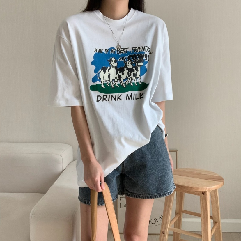 FROMJINI韓國直郵㊣東大門實拍女裝新款熱賣25春夏人氣時尚T恤FROMJINIT恤