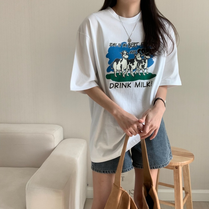 FROMJINI韓國直郵㊣東大門實拍女裝新款熱賣25春夏人氣時尚T恤FROMJINIT恤