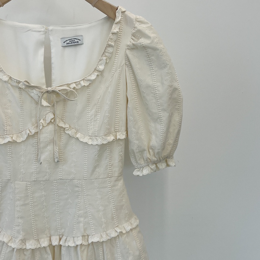 140 AVENUE韓國㊣直郵東大門代購女裝新品25春夏連衣裙刺繡140 AVENUE連衣裙