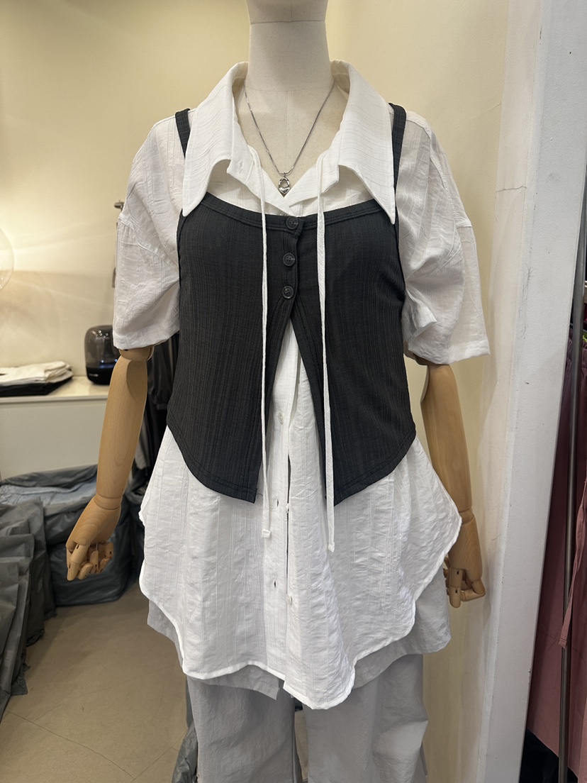 MONDAYMORING韓國直郵㊣女裝新品25春夏推薦時尚吊帶背心緊身MONDAYMORING吊帶/背心