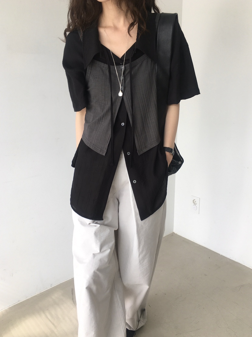MONDAYMORING韓國直郵㊣女裝新品25春夏推薦時尚吊帶背心緊身MONDAYMORING吊帶/背心
