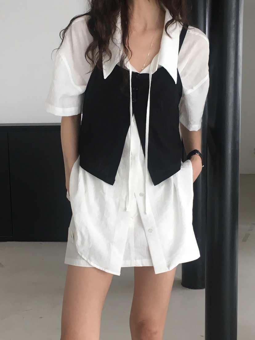 MONDAYMORING韓國直郵㊣女裝新品25春夏推薦時尚吊帶背心緊身MONDAYMORING吊帶/背心