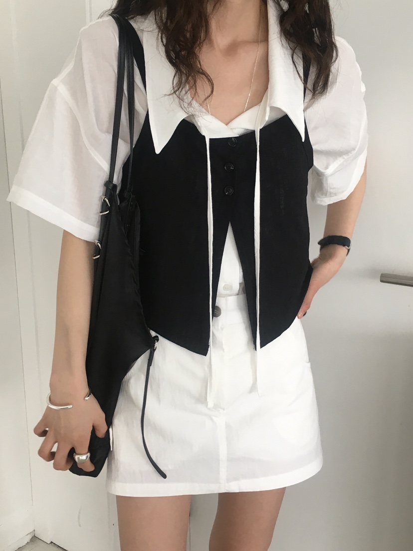 MONDAYMORING韓國直郵㊣女裝新品25春夏推薦時尚吊帶背心緊身MONDAYMORING吊帶/背心