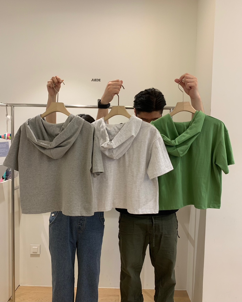 JUEDE(此品牌容易投訴)直郵韓國代購㊣女裝新品熱賣T恤兜帽JUEDET恤
