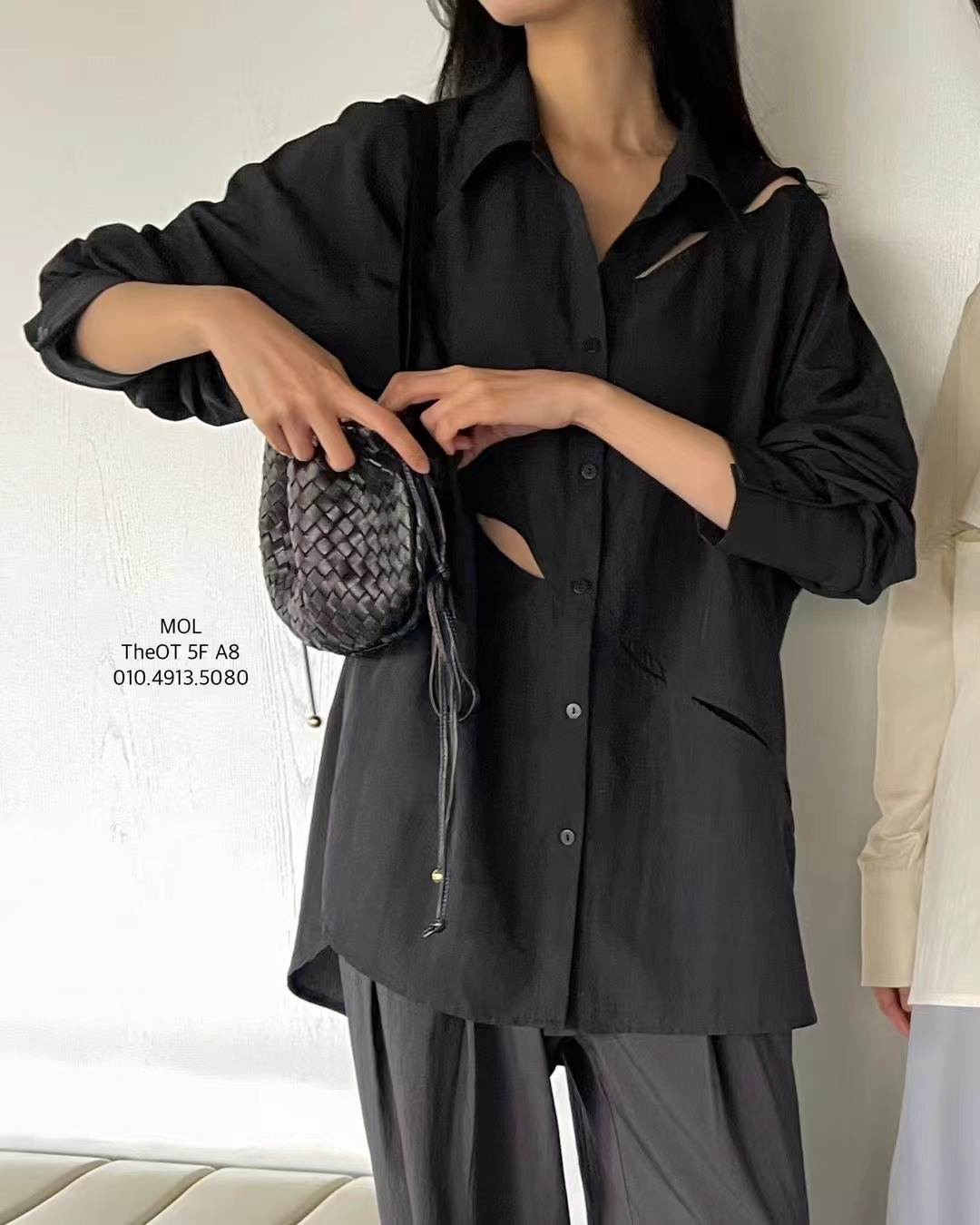 MOL韓國㊣直郵東大門代購女裝新款時尚熱賣25春夏襯衫蕾絲衫MOL襯衫/蕾絲衫圖色2