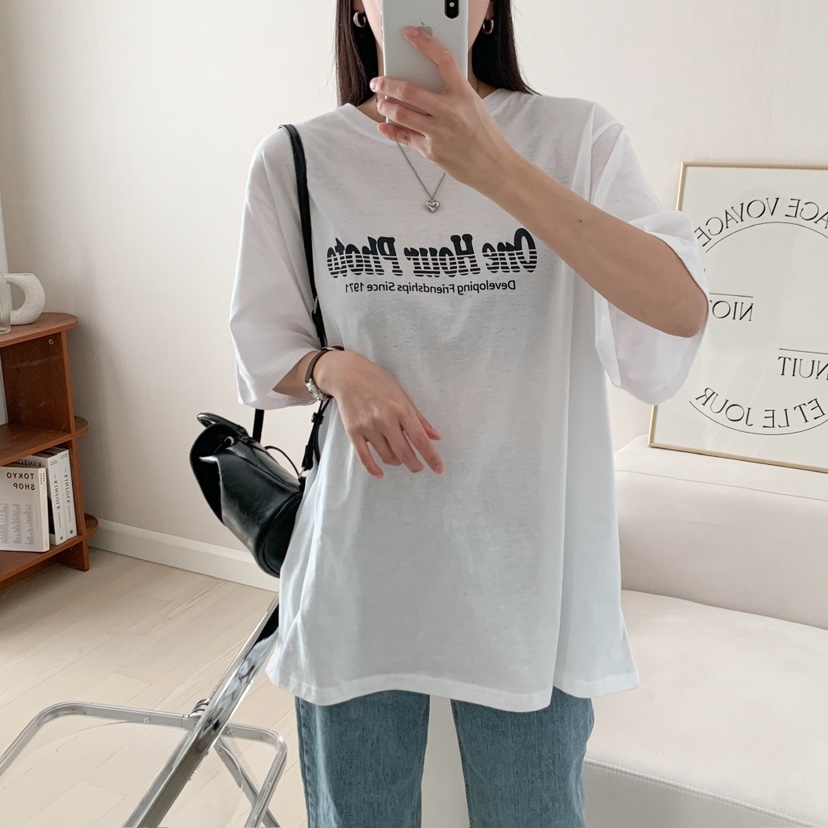 HELLO JINI直郵韓國代購㊣女裝新品熱賣推薦休閑25春夏T恤HELLO JINIT恤