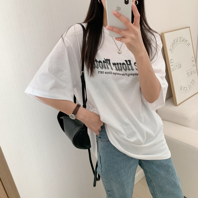 HELLO JINI直郵韓國代購㊣女裝新品熱賣推薦休閑25春夏T恤HELLO JINIT恤