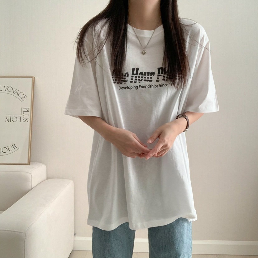 HELLO JINI直郵韓國代購㊣女裝新品熱賣推薦休閑25春夏T恤HELLO JINIT恤圖色2