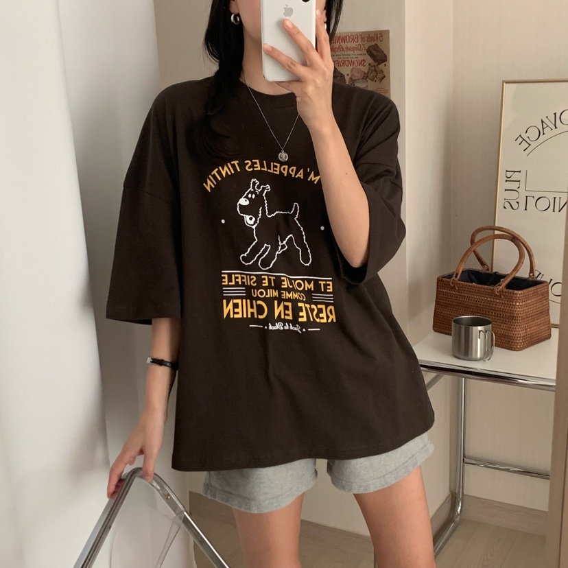 FROMJINI直郵韓國代購㊣女裝新品人氣25春夏休閑推薦時尚T恤FROMJINIT恤
