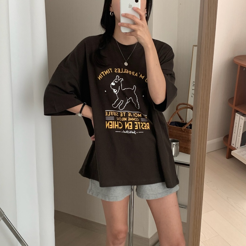 FROMJINI直郵韓國代購㊣女裝新品人氣25春夏休閑推薦時尚T恤FROMJINIT恤