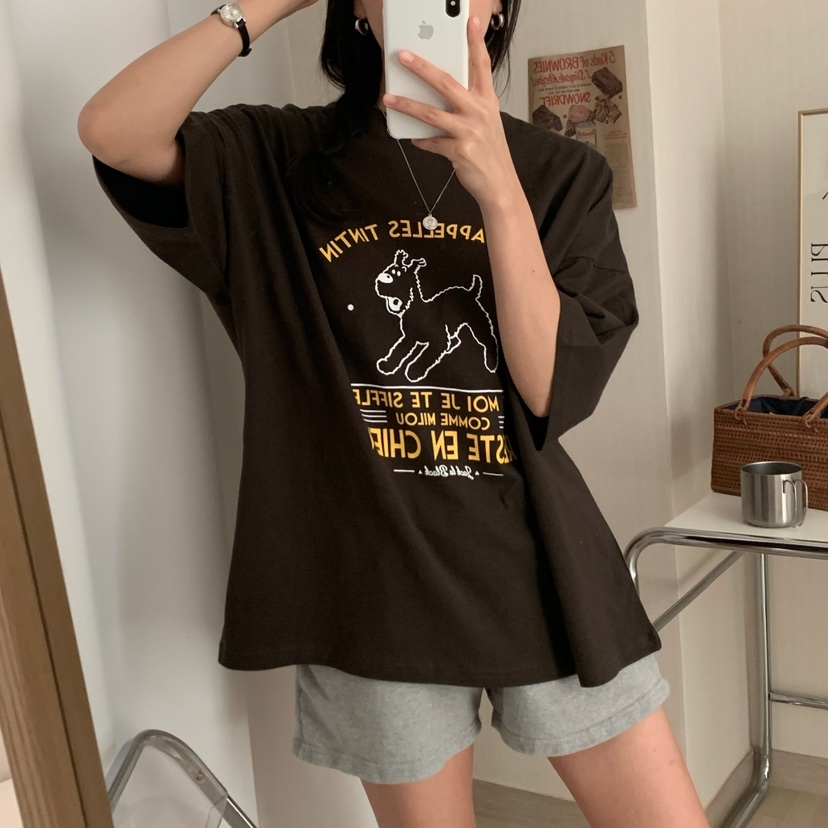 FROMJINI直郵韓國代購㊣女裝新品人氣25春夏休閑推薦時尚T恤FROMJINIT恤