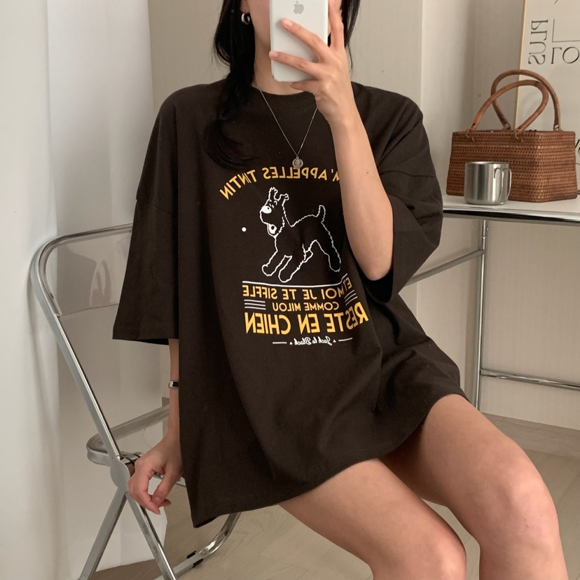 FROMJINI直郵韓國代購㊣女裝新品人氣25春夏休閑推薦時尚T恤FROMJINIT恤