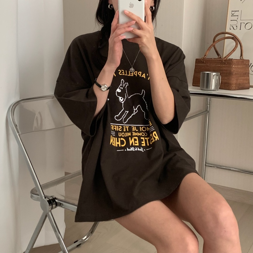 FROMJINI直郵韓國代購㊣女裝新品人氣25春夏休閑推薦時尚T恤FROMJINIT恤