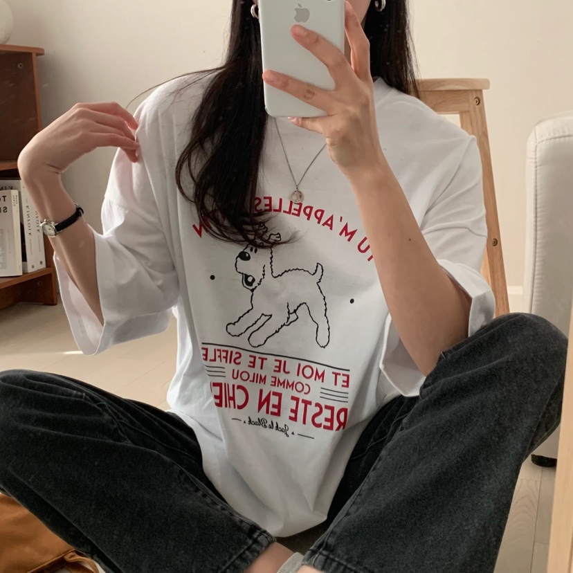 FROMJINI直郵韓國代購㊣女裝新品人氣25春夏休閑推薦時尚T恤FROMJINIT恤