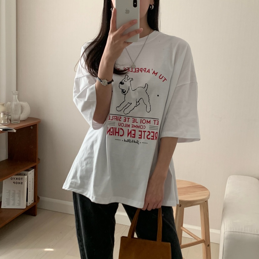 FROMJINI直郵韓國代購㊣女裝新品人氣25春夏休閑推薦時尚T恤FROMJINIT恤
