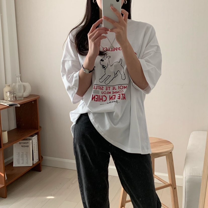 FROMJINI直郵韓國代購㊣女裝新品人氣25春夏休閑推薦時尚T恤FROMJINIT恤